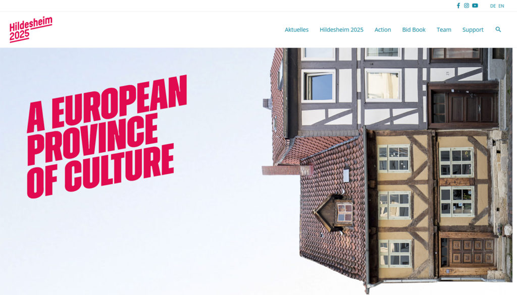 Hildesheim 2025 – A European Province of Culture: Der Start in die heiße Phase mit Relaunch der Website und neuem Logo
